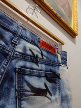 Load image into Gallery viewer, Bleached Denim Hot Pants — NOBODY x Crafty Wink
